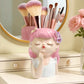 Princes-Shaped Cosmetic Storage Box – Makeup Brush Holder