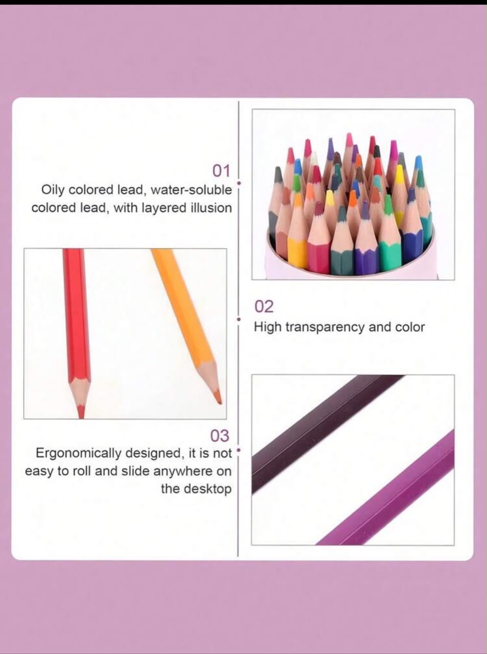Color Pencils Set – 48 Vibrant Colors for Creative Expression