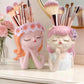 Princes-Shaped Cosmetic Storage Box – Makeup Brush Holder